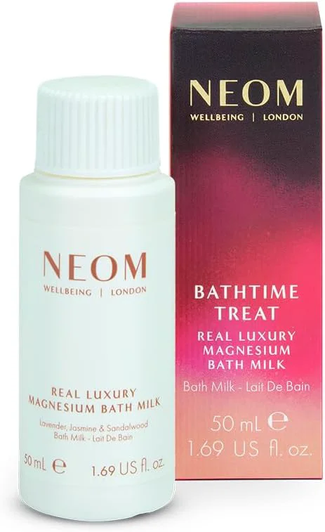 Reusable NEOM Luxury Magnesium Bath Milk 50ml Gift I Natural scents Including Smooth