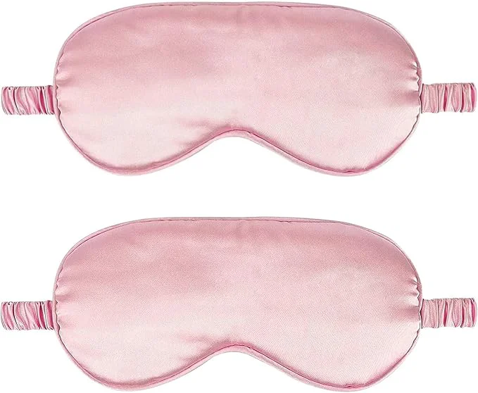 Comfortable 2Pack Silk Sleep Mask IEKEODI Eye Mask Smart
