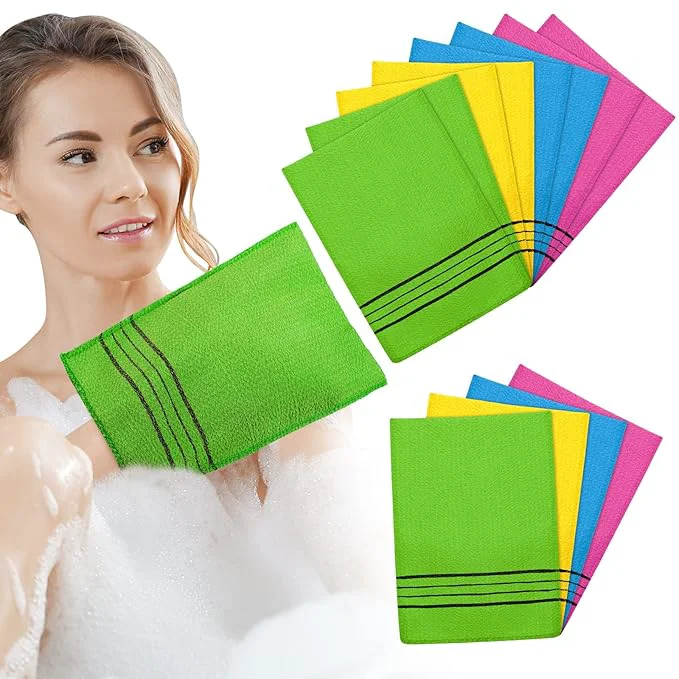 Exclusive Tatuo 12 Pieces Korean Exfoliating Mitt Glove Italy Towel Body Skin Scrubber First-Class