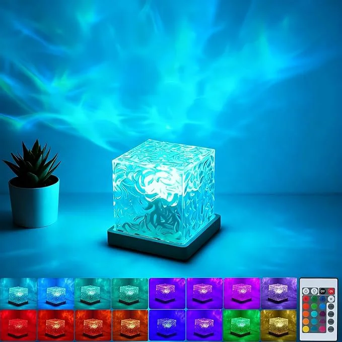 Solid Aurora Ocean Wave Lights Projector Corded 16 Colors Changing Light Touch Sustainable
