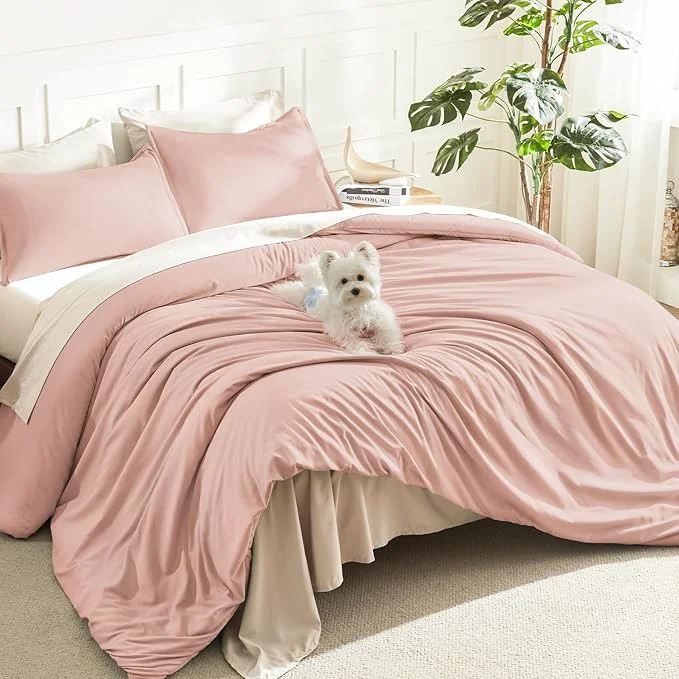 Certified Litanika Blush Pink Comforter California King Size 3 Pieces Cal King Lightweight Solid Bedding Comforter Set All Season Fluffy Bed Set 104x96In Comforter amp 2 Pillowcases Detailed