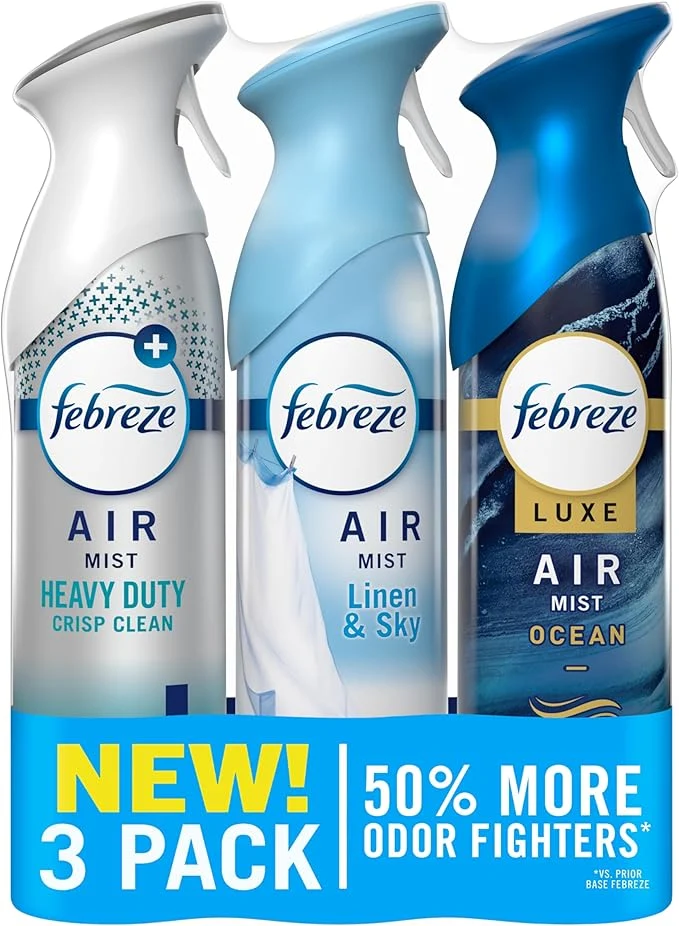Elegant Febreze New Improved Air Mist Scent Mix Air Freshener Home and Kitchen Smooth