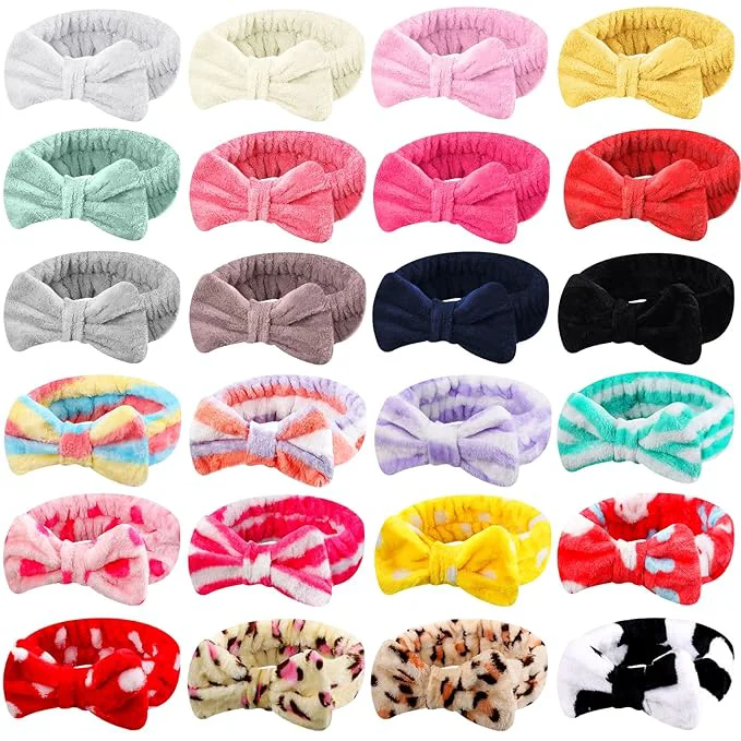 Long-Lasting WILLBOND 24 Pieces Spa Headband Bulk Skincare Headbands Face Wash Makeup Next-Generation