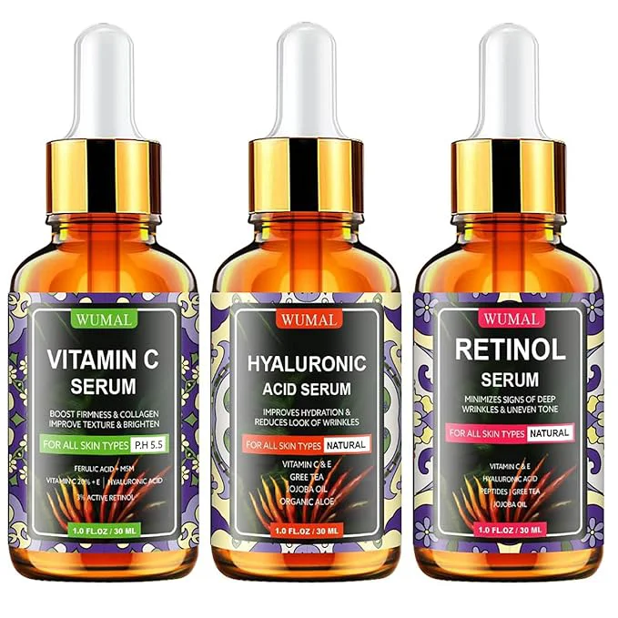 Authentic 3 Pack Face Serum Set Elegant