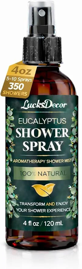 Comfortable Eucalyptus Shower Spray 4oz – Aromatherapy Shower Mist Spa and Sauna Inspired Sustainable