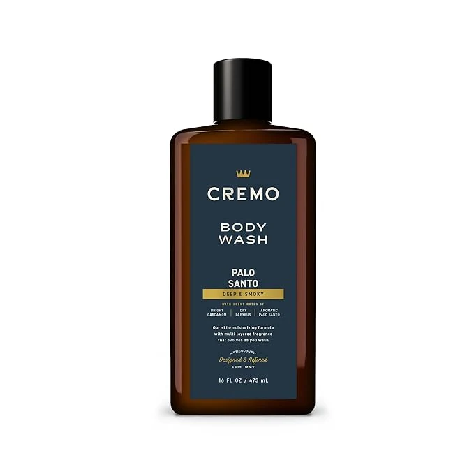 Fine Crafted Cremo Body Wash for Men Rich-Lathering Palo Santo 16 Fl Oz Casual