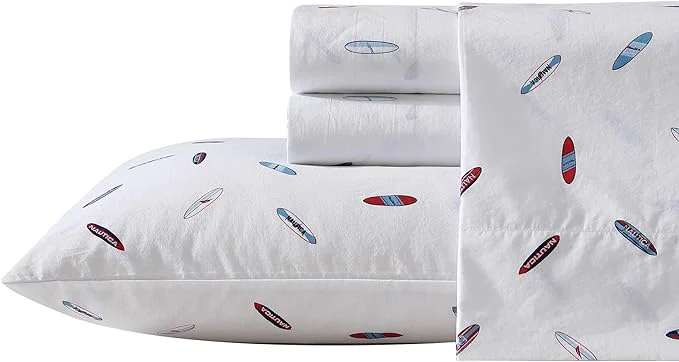 First-Class Nautica – Twin XL Sheets Cotton Percale Bedding Set Fully Elasticized I Dorm Essentials High Surf Navy Twin XL Next-Generation