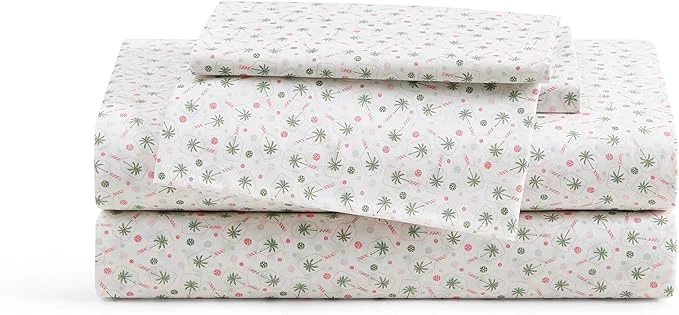 Proven Tommy Bahama – Queen Sheet Set Crisp amp Cool Cotton Percale Bed Sheets Deep Pockets Coastal Bedding with Matching Fitted Sheet amp Pillowcases Pickleball Palm Pink Refined