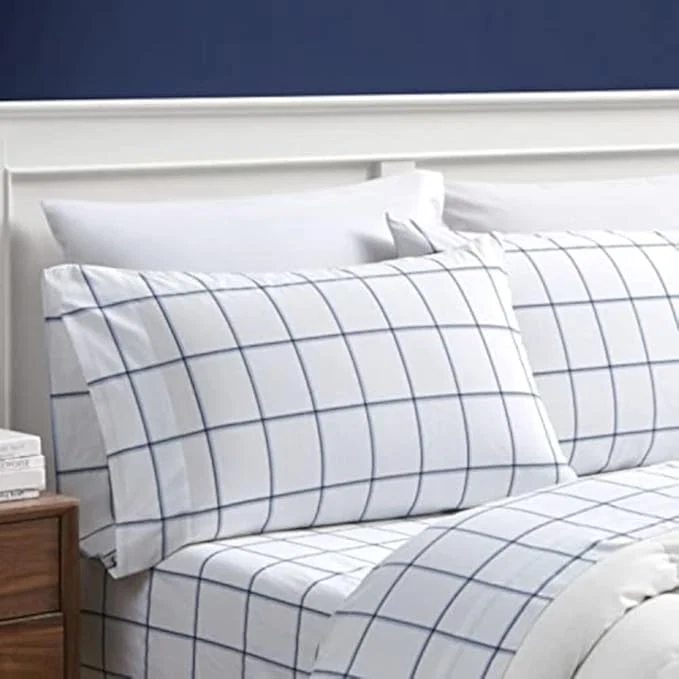 Original Design Nautica – Twin Sheets Cotton Percale Bedding Set Crisp amp Cool Fully Elasticized I Dorm Essentials Plot Blue Twin Fast