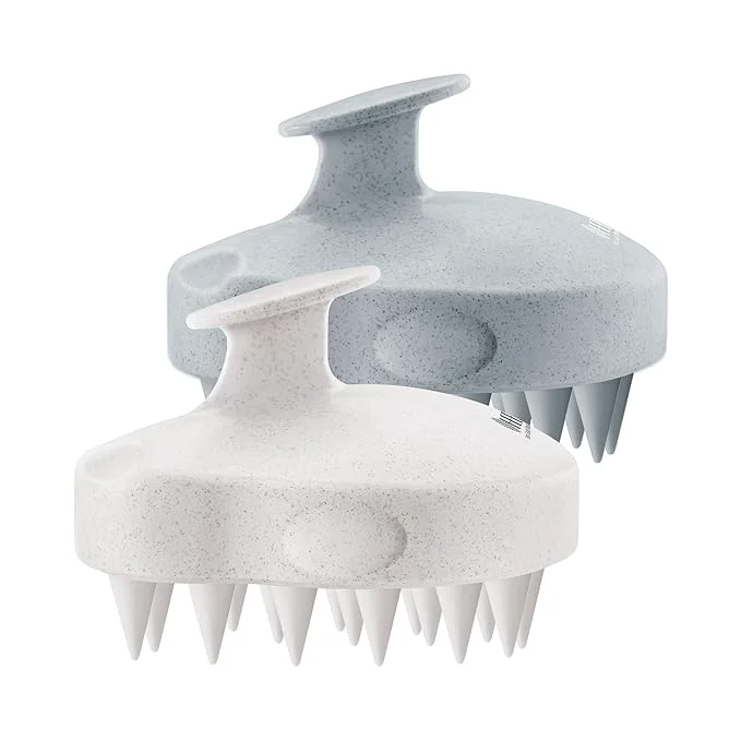 Dependable HEETA Scalp Massager 2 Pack for Hair Growth Soft Silicone Bristles to Remove Long-Lasting