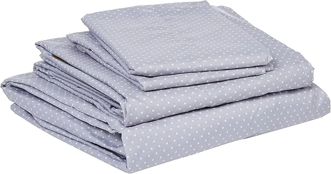 Professional Queen Size Bed Sheets – Breathable Luxury Sheets with Full Elastic amp Secure Corner Straps Built In – 1800 Supreme Collection Extra Soft Deep Pocket Bedding Set Sheet Set Queen Dot Gray Specialty