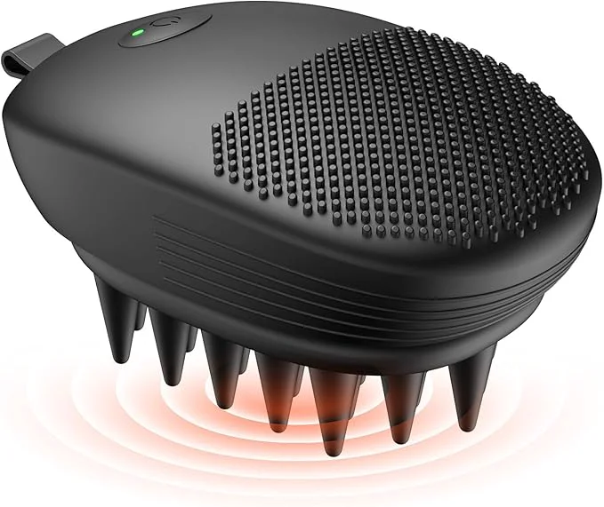 Efficient EKZ Sonic Vibrating Scalp Massager Shampoo Brush Electric Silicone Hair Fine Crafted