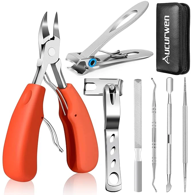 Advanced Toenail Clippers for Seniors Thick Toenails Aucurwen Heavy Duty Toe Nail Exceptional