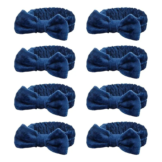 Relaxed Semato 8Pcs Navy Blue Spa Headband Bachelorette Party Favors Set Skincare Organic