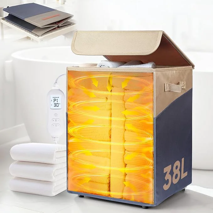 Expertly Made 38L Foldable Towel Warmer Bucket Secure
