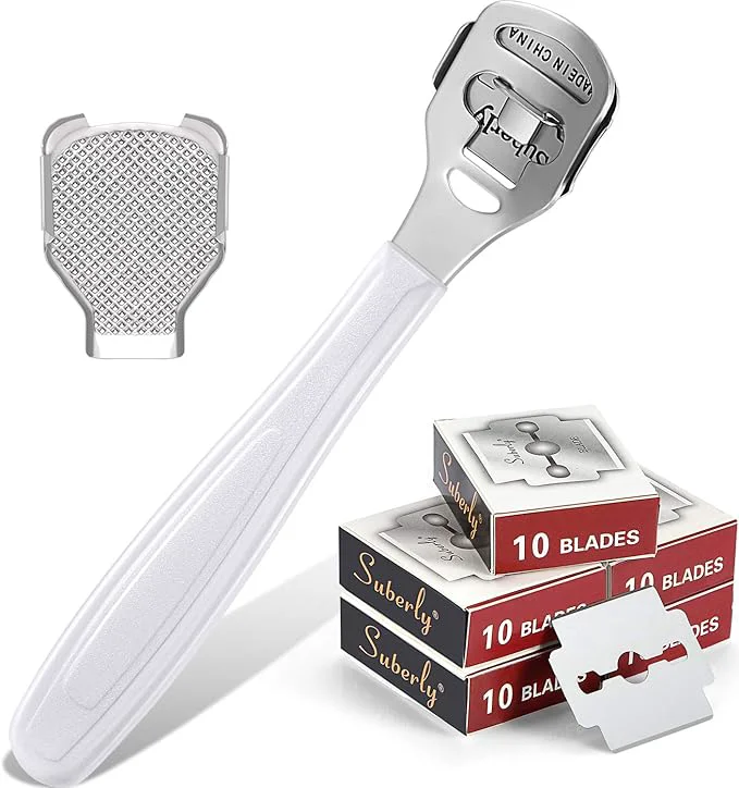 Premium Material 52 Pieces Callus Shaver Set 50 Slices Blades 1 Stainless Steel Recyclable