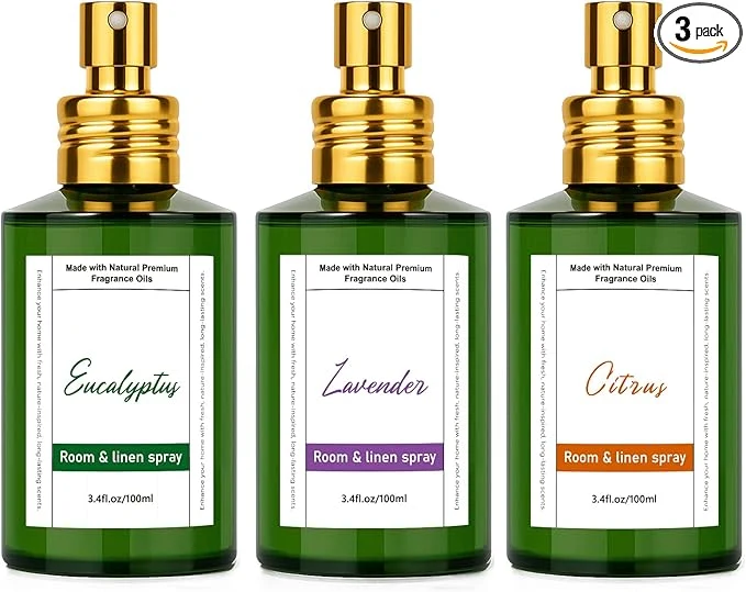 Carefully Designed Room Spray Odor Eliminator 3 Pack Natural Essential Oil Air Freshener Spray Practical