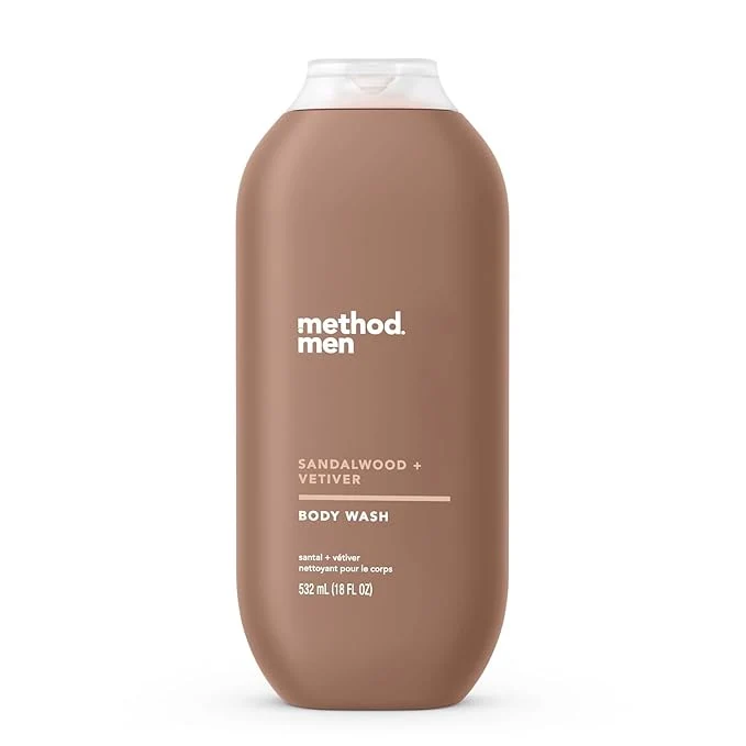 Selected Method Men Body Wash Sandalwood Vetiver Paraben and Phthalate Exceptional