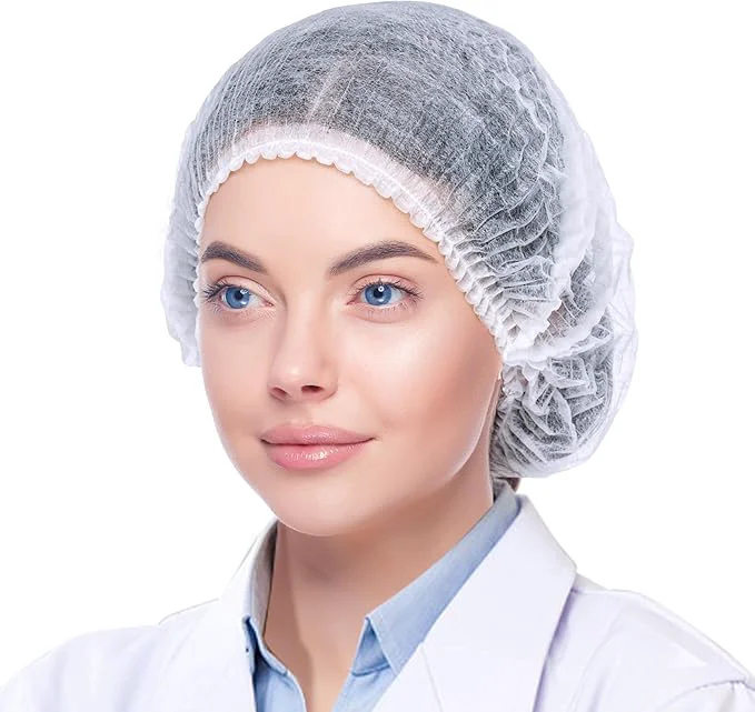 Flexible TaShow 120 Pcs Disposable Bouffant Caps 21 Inches Hair Nets Lightweight