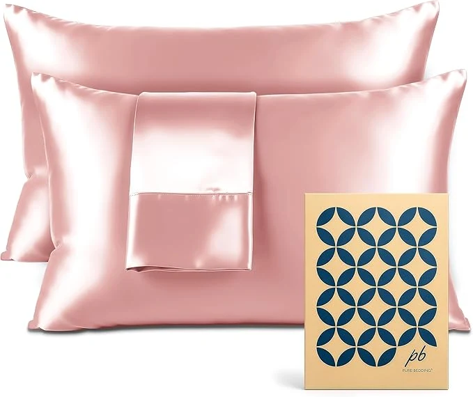 Dependable Satin Pillowcase 2 Pack – Queen Size 20 quot x30 quot Pink – Silky Pillow Cases for Hair and Skin – Satin Pillow Covers with Envelope Closure – Extra Soft Premium Microfiber Official