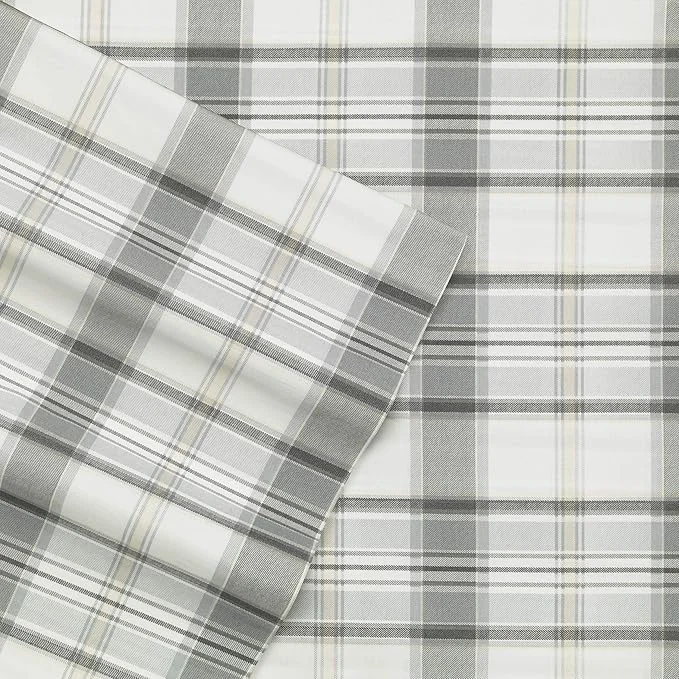 Carefully Designed Eddie Bauer – Twin Sheet Set Cotton Percale Bed Sheets Crisp amp Cool Bed Sheets I Dorm Essentials Chinook Grey Twin Efficient