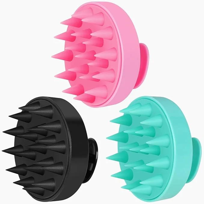 Lightweight Oligei Scalp Massager 3 Pack Shampoo Brush Hair Scrubber Selected