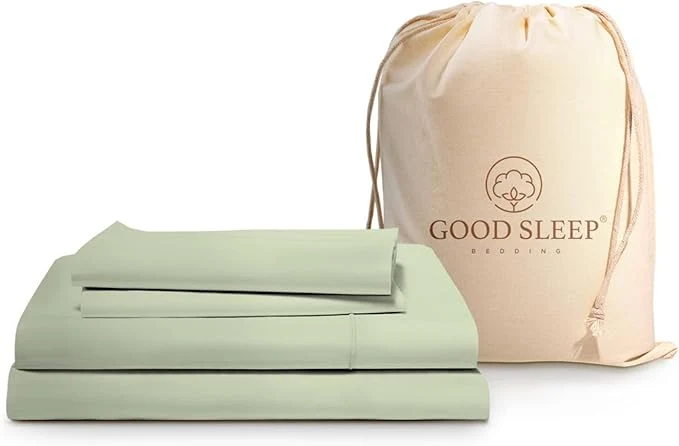 World-Class 4 Pc Sage California King Sheet Sets Egyptian Cotton Cal King Sheet Set for California King Bed Set 16 Inch Deep Pocket Cal King Bed Sheets – 1 Fitted Sheet 1 Flat Sheet amp 2 Pillow Case High-Quality