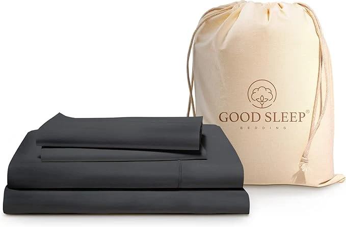 Long-Lasting Good Sleep Bedding Full Size Bed Sheets – Egyptian Cotton Sheets Full Size Bed 4Pc Full Sheet Set Luxury Sateen Weave Soft 16 quot Deep Pocket Full Size Sheets Set – Dark Gray Sheets Smart