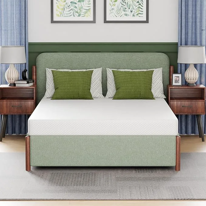 Superior FDW 6 Inch Full Mattress Medium Firm Gel Memory Foam Mattress White Bed in a Box CertiPUR-US Pressure Relief Cooling Ventilated Foam Washable Removable Cover Quality