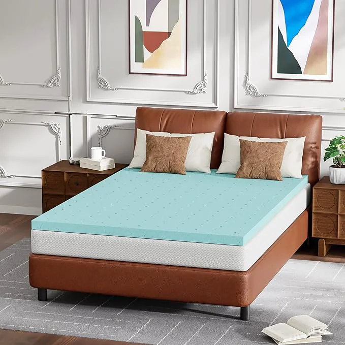 Breathable FDW 5 quot Full Mattress 3 quot Cooling Mattress Topper Gel Memory Foam Medium Firm Feel White with Washable Cover for Cool Sleep and Pressure Relief Bed in a Box CertiPUR-US Comfortable