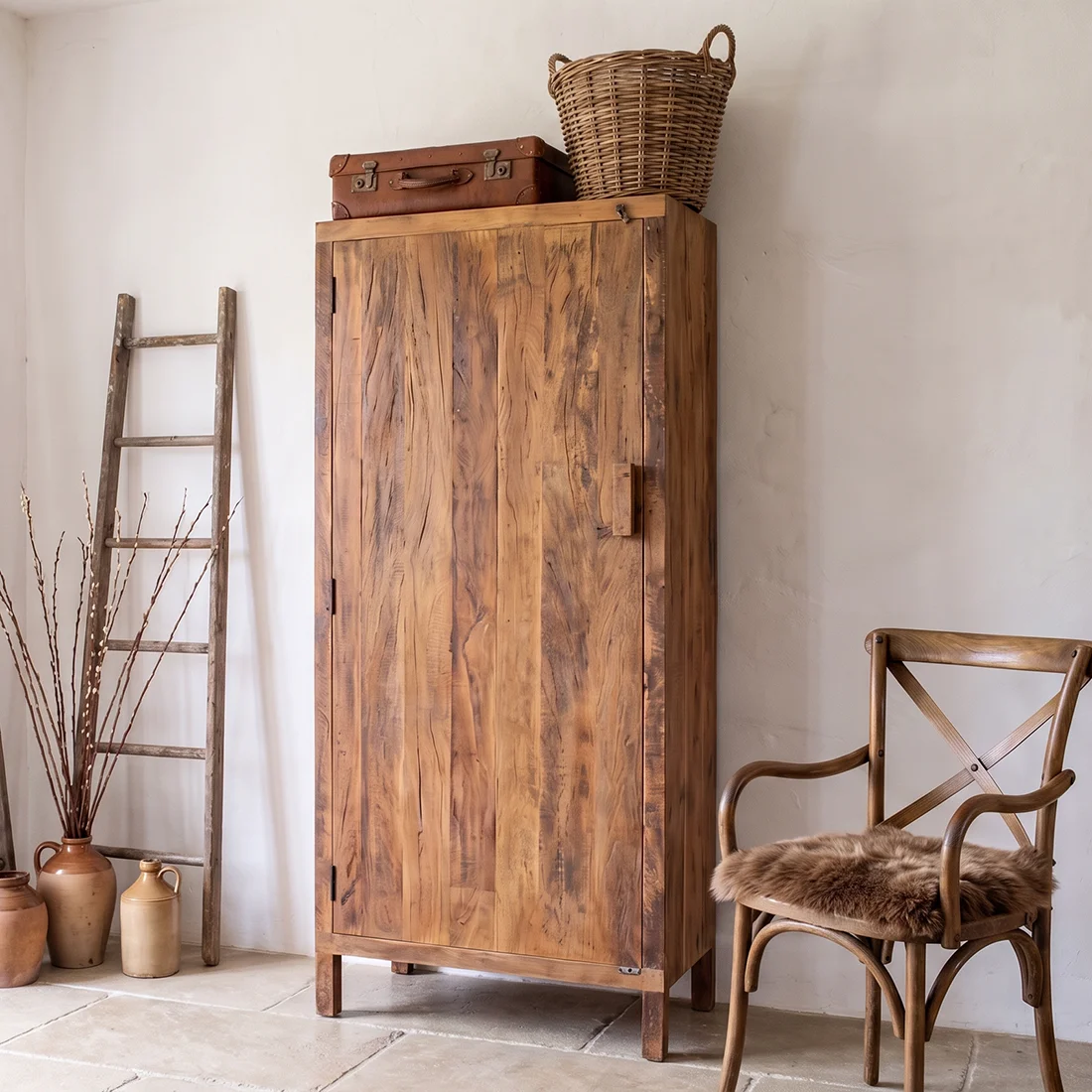 Premium Farmwood 1-door cabinet Versatile