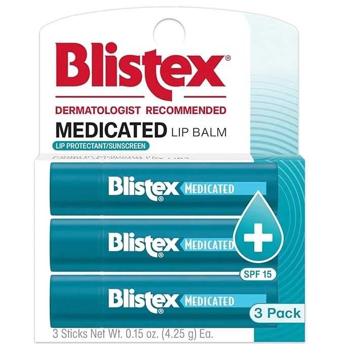 Premium Blistex Medicated Lip Balm 0.15 Ounce SPF 15 Sun Protection Seals in Moisture Specialty