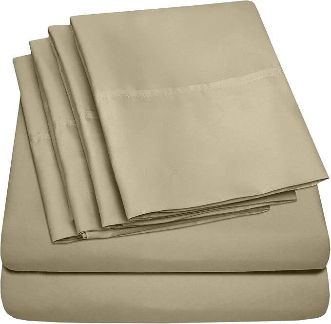 Powerful Cal King Size Bed Sheets – 6 Piece 1500 Supreme Collection Fine Brushed Microfiber Deep Pocket California King Sheet Set Bedding – 2 Extra Pillow Cases Great Value California King Sage Versatile