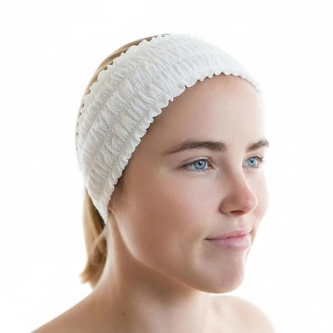 Versatile Disposable Facial Spa Headbands Individual Wrapped Case of 1000 Traditional