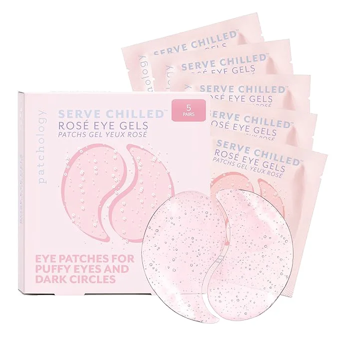 Practical Patchology Serve Chilled Rosé Hydrating Under Eye Patches – Hyaluronic Acid Reliable