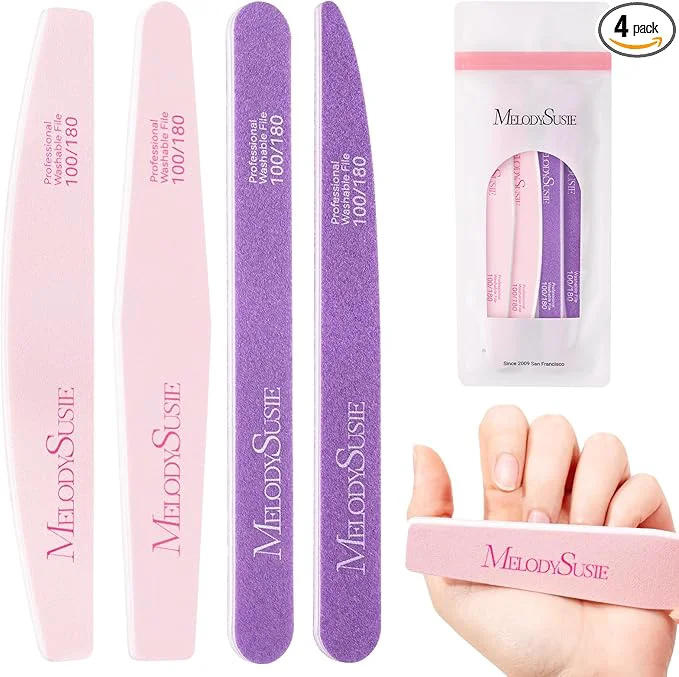 High-End MelodySusie Nail File Kit Professional Nail Art Manicure Pedicure Supplies Efficient