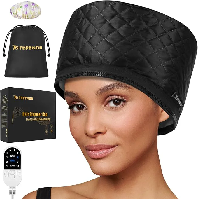 Classic TEPENAR Hair Steamer for Deep Conditioning Upgraded Heat Cap Clean