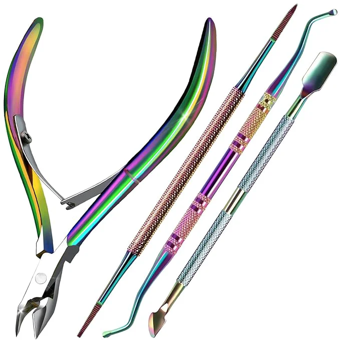 Specialty FANDAMEI Cuticle Kit Manicure Pedicure Tools Nail Cuticle Nippers Ingrown Elite