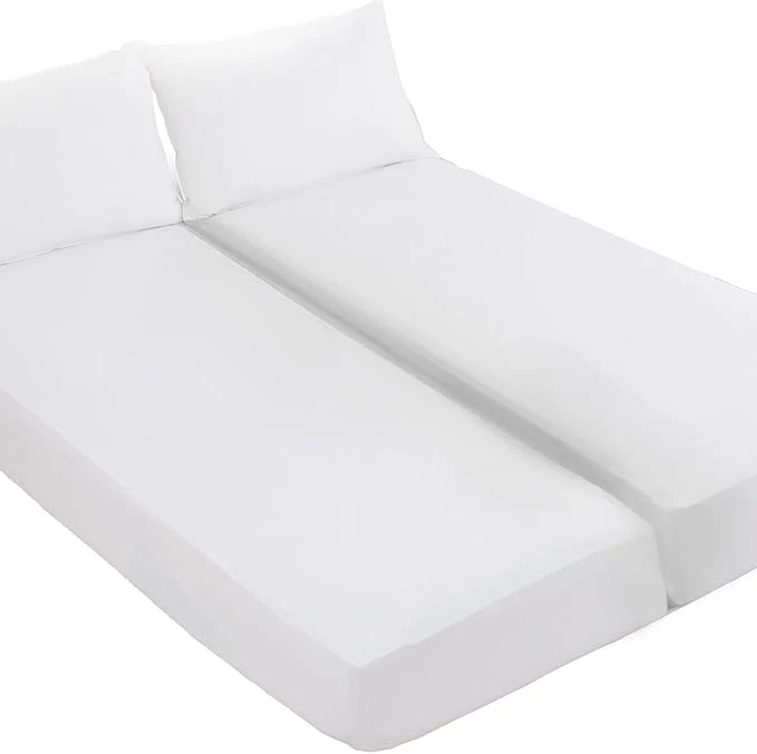 High-Performance Kingnex Waterproof Split King Mattress Protector for Adjustable Beds Soft Cooling Bamboo Viscose Jersey Fitted Matress Cover Excellent