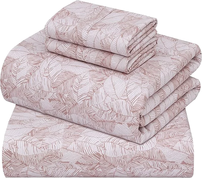 High-Quality ZOYER Cotton Sheets – Queen Size Percale Bedding Cooling amp Breathable Durable with a Crisp Soft amp Comfortable Feel 16 quot Deep Pocket 4-Piece Set Negative Print Trusted