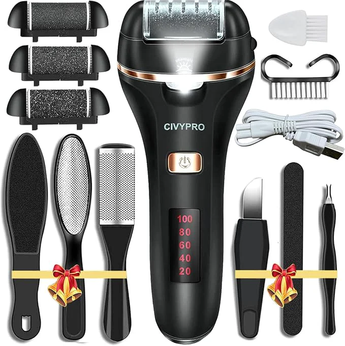 Convenient Electric Foot Callus Remover- Long Service Time Rechargeable Electronic Foot High-Grade