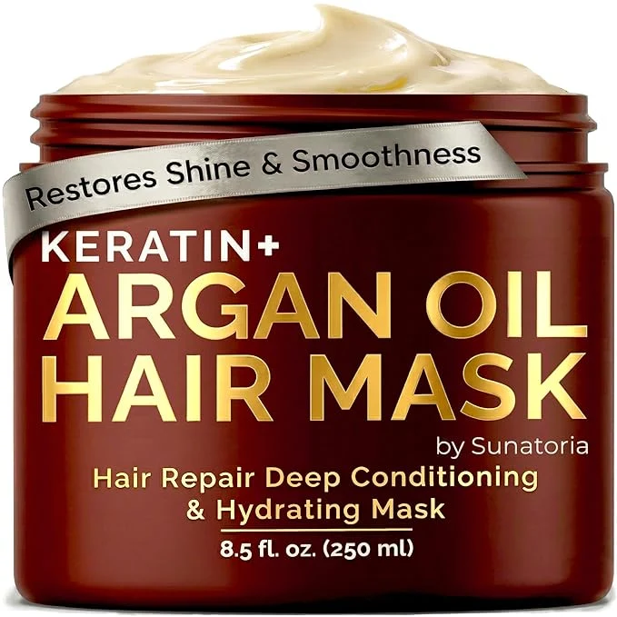 Casual SUNATORIA Hair Mask with Keratin Argan Oil Top-Quality
