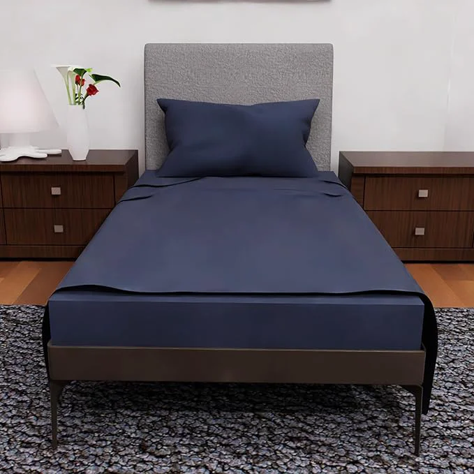 Durable Twin XL Sheets – 3 Pcs Double Brushed Microfiber Cooling Set Deep Pocket – Navy Blue Genuine