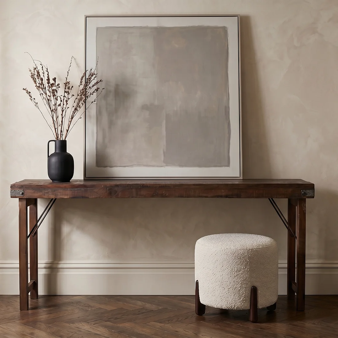 Classic Console table brown Crafted