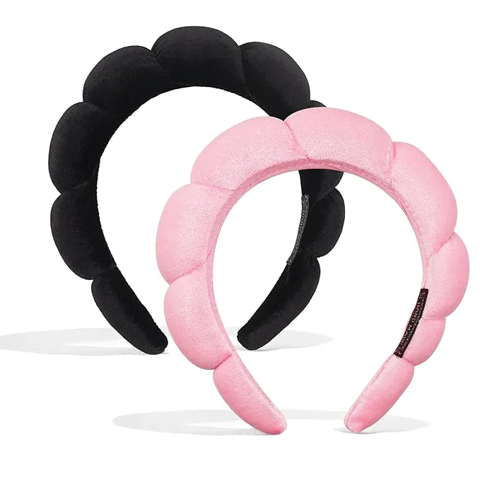 Excellent Ayesha 2pcs Spa Headband for Washing Face Bubble Sponge Soft Hairband for Women Specialty