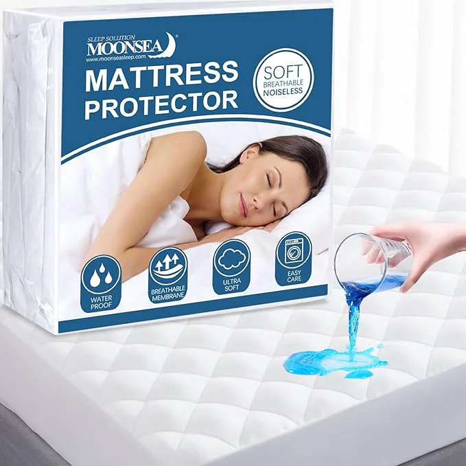 Minimalist Moonsea Waterproof Three Quarter Mattress Pad RV Short Full 48×75 Inch White Responsible