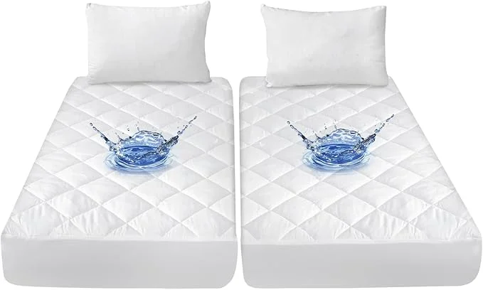 Solid Split King Mattress Topper Protector Pad for Adjustable Bed Cover Quilted Breathable Absorbent Fitted Sheet Style Machine Washable Expertly Made