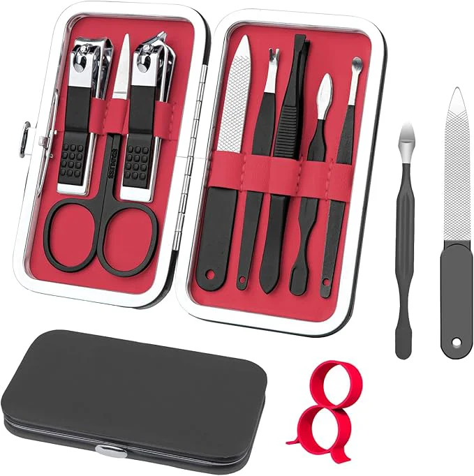 Luxury Manicure Set 8 in 1 Nail Clipper Set Fingernail Toenail Clippers Manicure Clean
