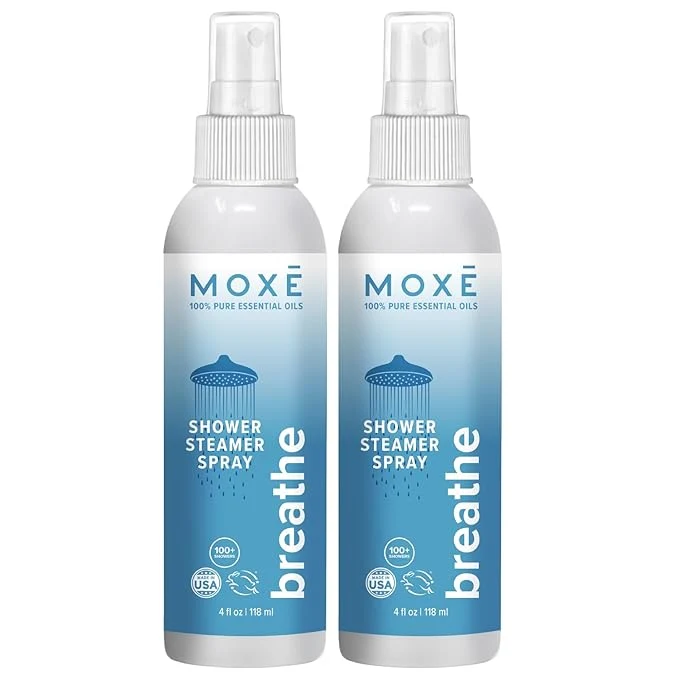 Superior MOXE Shower Mist Spa Steam Spray Natural Essential Oils Advanced