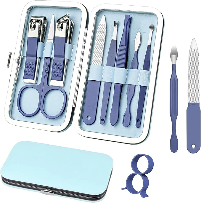 Organic Manicure Set 8 in 1 Nail Clipper Set Fingernail Toenail Clippers Manicure High-Grade